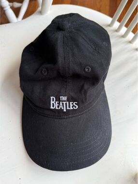 The Beatles Black Adjustable Baseball Cap Hat